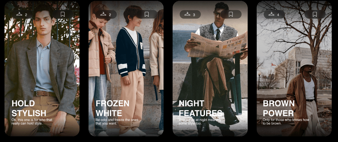 Сторис стилистов: Hold Stylish, Frozen White, Night Features, Brown Power